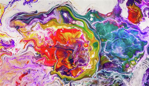 Hidden Universe - Colorful Bright Abstract Art Painting Painting by ...