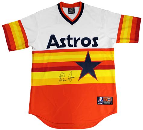 Nolan Ryan Autographed Houston Astros Rainbow Jersey