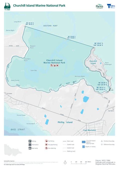 Churchill Island Marine National Park Visitor Guide Map by Parks ...