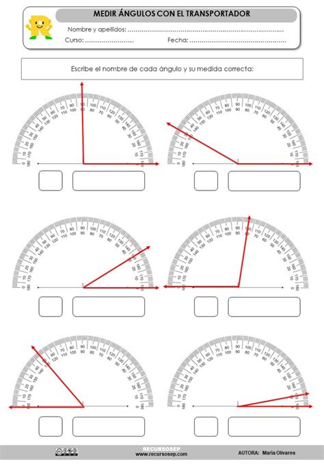 Medimos ángulos con el transportador