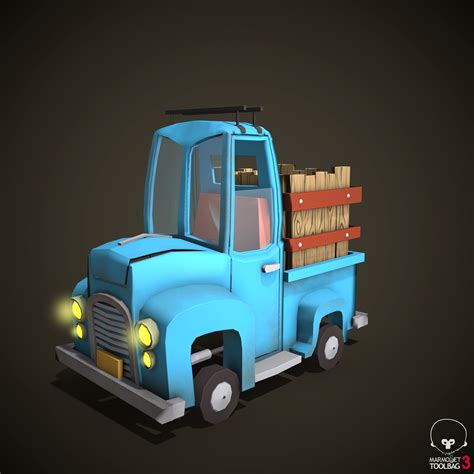 3D Low poly truck :: Behance