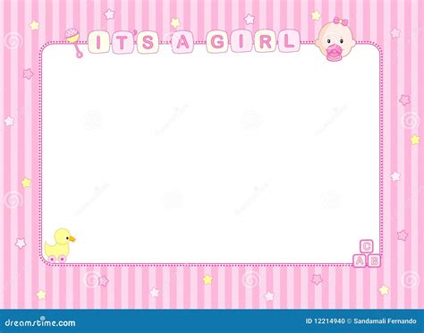 Baby Girl Border Clip Art