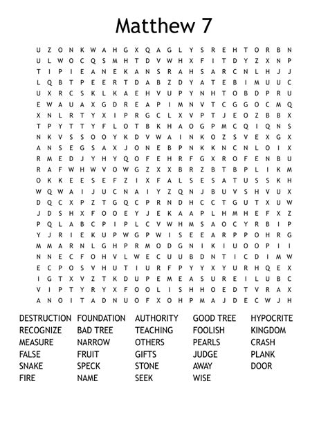 Luke 6 Word Search - WordMint