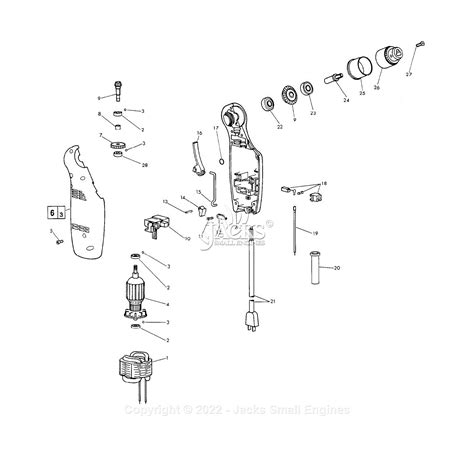 Milwaukee 0379-1 (Serial 761-1001) Milwaukee Drill Parts Parts Diagram ...