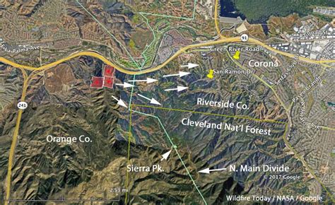 Canyon Fire causes evacuations near Corona, California - Wildfire Today