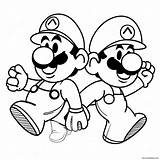 Luigi And Mario Adventure Coloring Page 4741 3777 sketch template