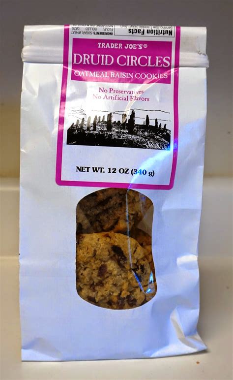 Exploring Trader Joe's: Trader Joe's Druid Circles Oatmeal Raisin Cookies