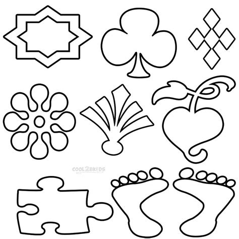 Printable Shapes Coloring Pages For Kids | Cool2bKids