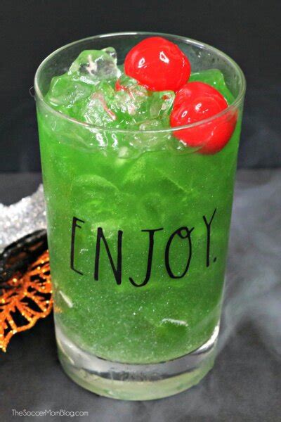 Witches Brew Cocktail Recipe for Halloween - It Shimmers Like Magic!