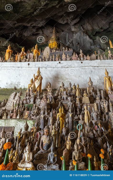 Buddha Statues at the Pak Ou Caves Stock Image - Image of buddhist ...