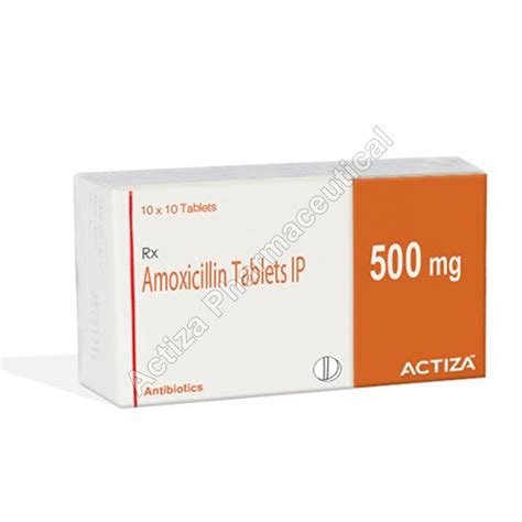 Actiza 250mg And 500mg Amoxicillin 500 Mg at Rs 300/box in Surat | ID: 13013454930