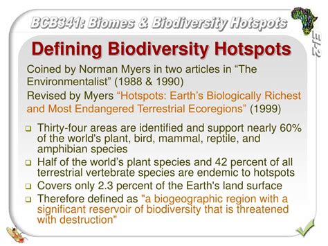 PPT - Biomes, eco-regions and biodiversity hotspots PowerPoint ...