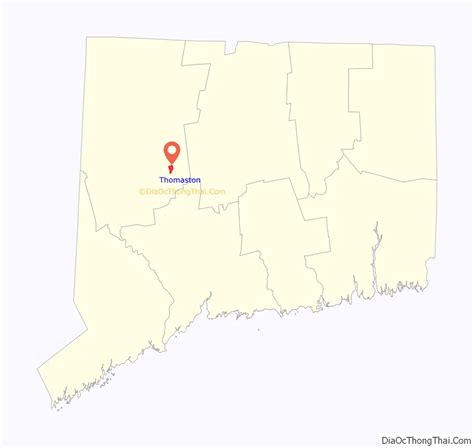 Map of Thomaston CDP, Connecticut