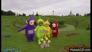 Teletubbies smell flowers on Make a GIF