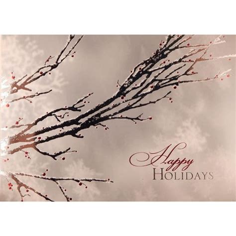 Happy Holidays, Red Holiday Berries, Boxed Christmas Cards By ...