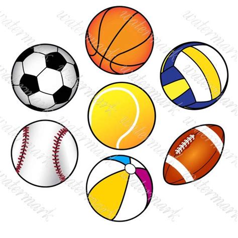 Ball Clipart Sport Clipart Digital Sport от SquirrelArtDesign | Clip ...