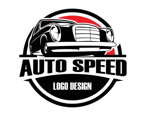 logotipo de silueta de coche clásico de lujo. diseño vectorial premium ...