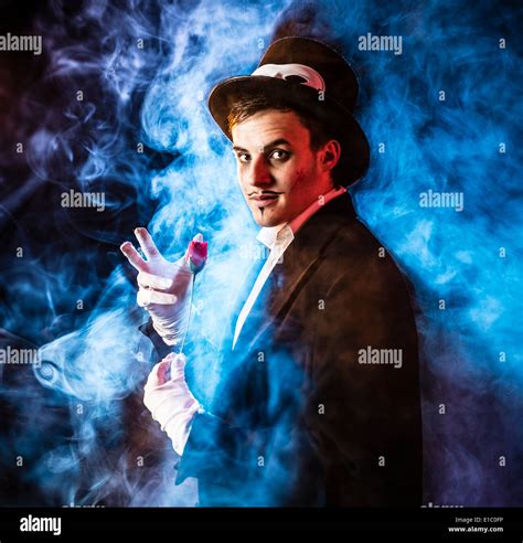 Evil sinister bad magician wreathed hi-res stock photography and images ...