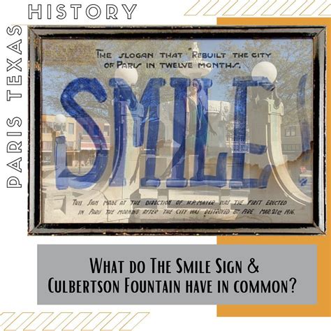 Paris Texas History! . The Smile Sign... - Discoverparistexas