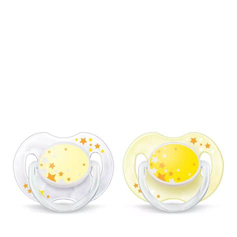 Avent Night Yellow Pacifiers 0-6 Months - Grato Bambino - Kids Shop