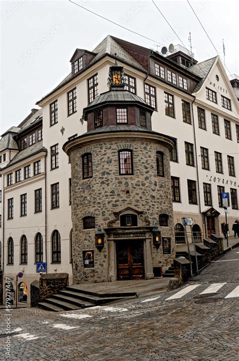 Alesund City - Norway. Downtown Alesund - Art nouveau architecture ...