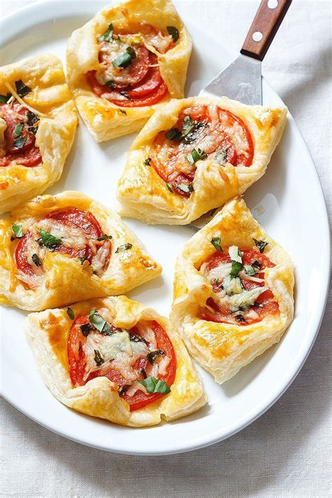 Pepperoni Basil Tomato Puffs — Eatwell101