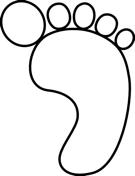 Foot clip art black and white free clipart images 7 – Clipartix