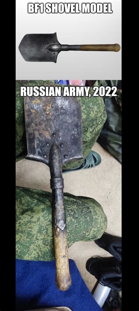 The Russians are now using World War One era shovels, that’s how bad of ...