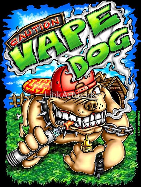 "Vape Dog" by LinkArtworks | Redbubble