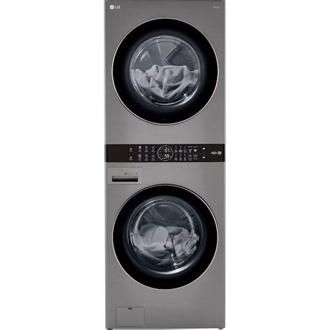 LG WashTower Electric Stacked Laundry Center with 4.5-cu ft Washer and ...