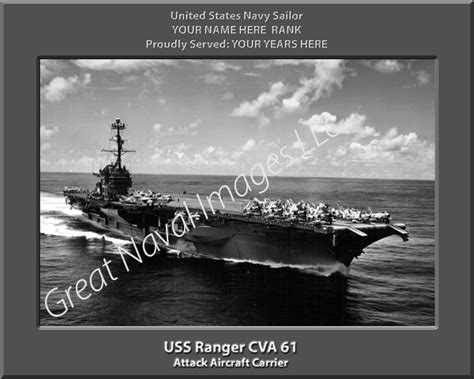 USS Ranger CVA 61 : Personalized Navy Ship Photo 4 ⋆ Personalized US ...