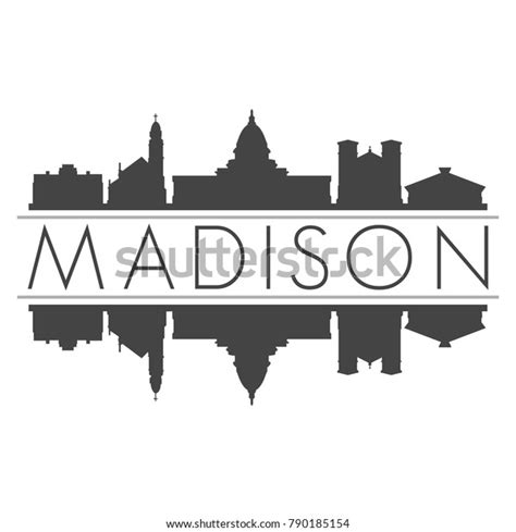 Madison Wisconsin Usa Skyline Vector Art Stock Vector (Royalty Free ...