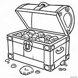 Pirate Treasure Chest Coloring Page 24934 20176 sketch template