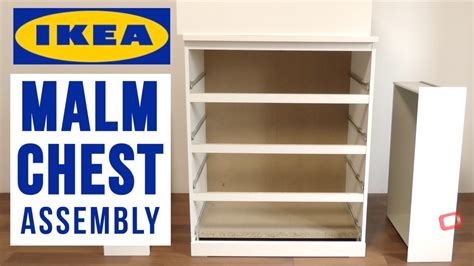 IKEA MALM 4 Chest of Drawers Assembly - IKEA Dressers and Storage Drawers - YouTube