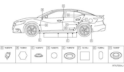 Body Side Fitting - 2017 Nissan Maxima