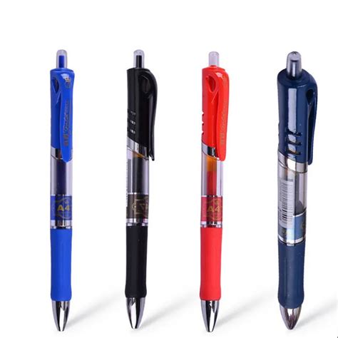 A47+1588 2PCS Retractable Gel Pens + 8PCS Gel Ink Refills Roller Ball Pens 0.5mm for Office ...