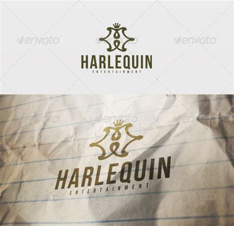 Harlequin Logo | Logo templates, Vector graphics design, Logo design ...