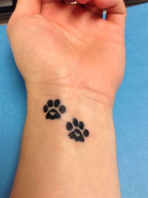 Neck tattoo, Pawprint tattoo, Tattoos for women