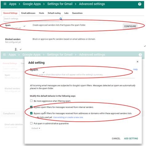 Customize spam filter settings - approved senders : Customer Service Portal