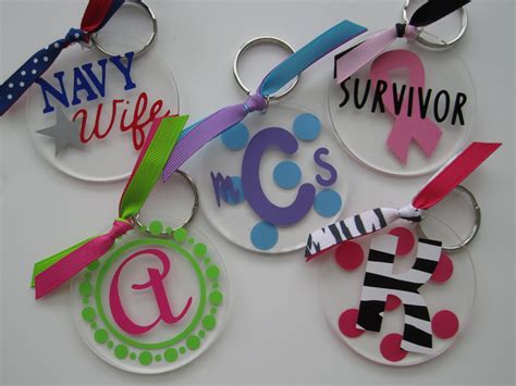 Personalized Acrylic Keychains by leapinlilypads on Etsy