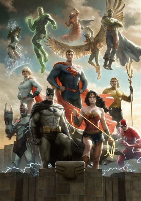 Justice League Fine Art Print By Paolo Rivera