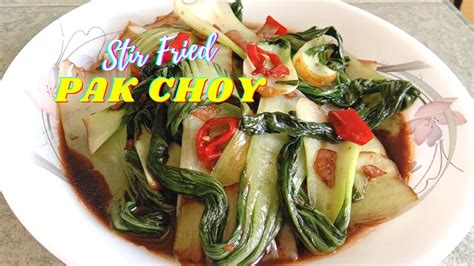 Stir Fried Pak Choy | Vegetarian Recipe | ENG Subtitle - YouTube