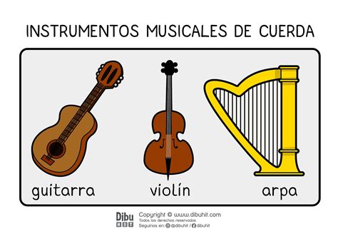 Instrumentos Musicales de Cuerda – DibuHit