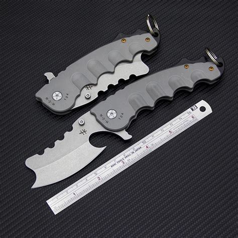 EDC Tactical Pocket Knife 5Cr13Mov Steel Rescue Folding Knife Self Defense Outdoor Survival ...