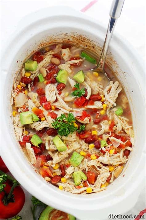 Crock Pot White Chicken Chili Recipe | Healthy & Easy Crock Pot Recipe