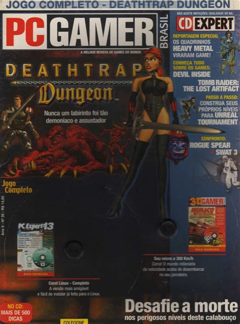 Ian Livingstone's Deathtrap Dungeon (1998) box cover art - MobyGames