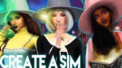 SIMS 4: REALM OF MAGIC WITCHES CAS + CC LINKS - YouTube