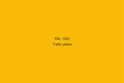 RAL 1023 Colour (Traffic yellow) - RAL Yellow colours | RAL Colour Chart UK