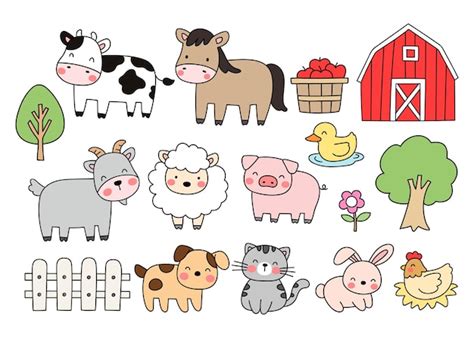 Farm Animals Clipart For Kids