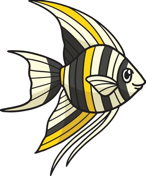 Angelfish Marine Animal Cartoon Colored Clipart 17013899 Vector Art at Vecteezy